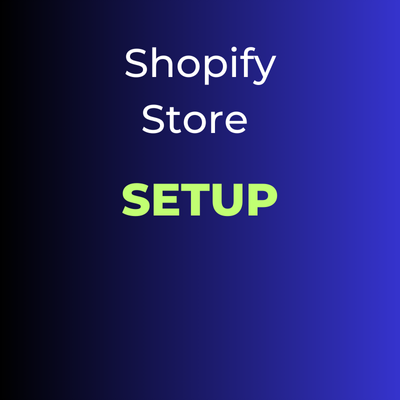 Banner displaying Shopify Store Setup service