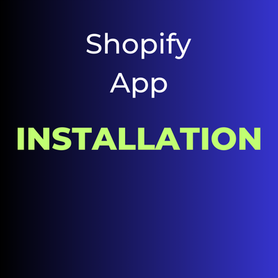 Banner displaying Shopify App INSTALLATION service